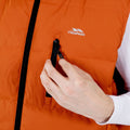 Burnt Orange - Pack Shot - Trespass Mens Clasp Padded Gilet-Bodywarmer