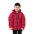 Red - Side - Trespass Kids Boys Tuff Padded Winter Jacket