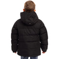 Black - Front - Trespass Kids Boys Tuff Padded Winter Jacket