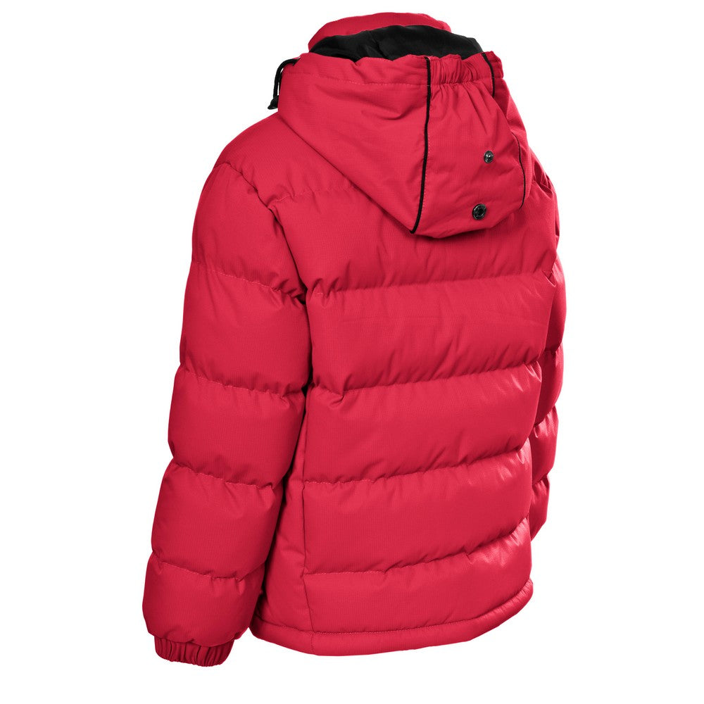 Red - Back - Trespass Kids Boys Tuff Padded Winter Jacket