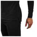 Black - Back - Trespass Adults Unisex Flex360 Base Layer Top