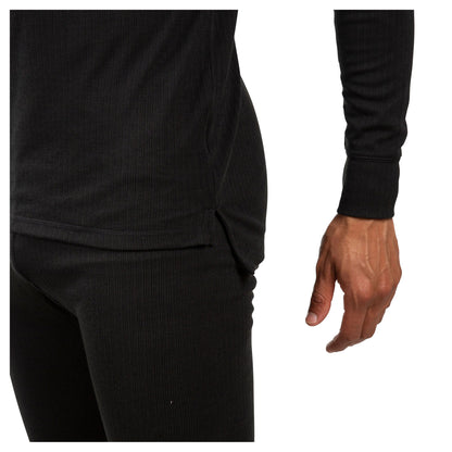 Black - Back - Trespass Adults Unisex Flex360 Base Layer Top