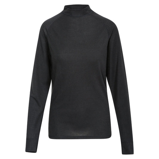 Black - Front - Trespass Adults Unisex Flex360 Base Layer Top