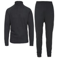 Black - Back - Trespass Kids Unisex Unite360 Thermal Base Layer Set (Top And Bottoms)