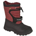 Red - Side - Trespass Kids Unisex Kukun Pull On Winter Snow Boots