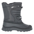 Black - Back - Trespass Kids Unisex Dodo Water Resistant Snow Boots