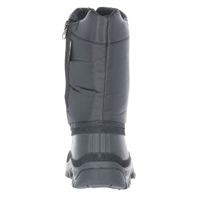 Black - Side - Trespass Kids Unisex Dodo Water Resistant Snow Boots