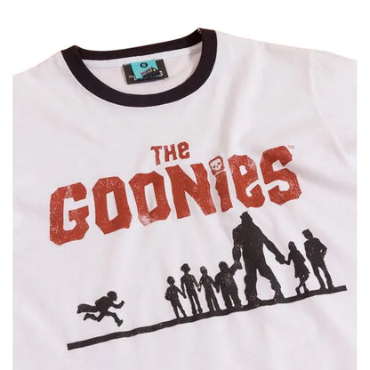 White-Black - Side - The Goonies Unisex Adult Silhouette T-Shirt