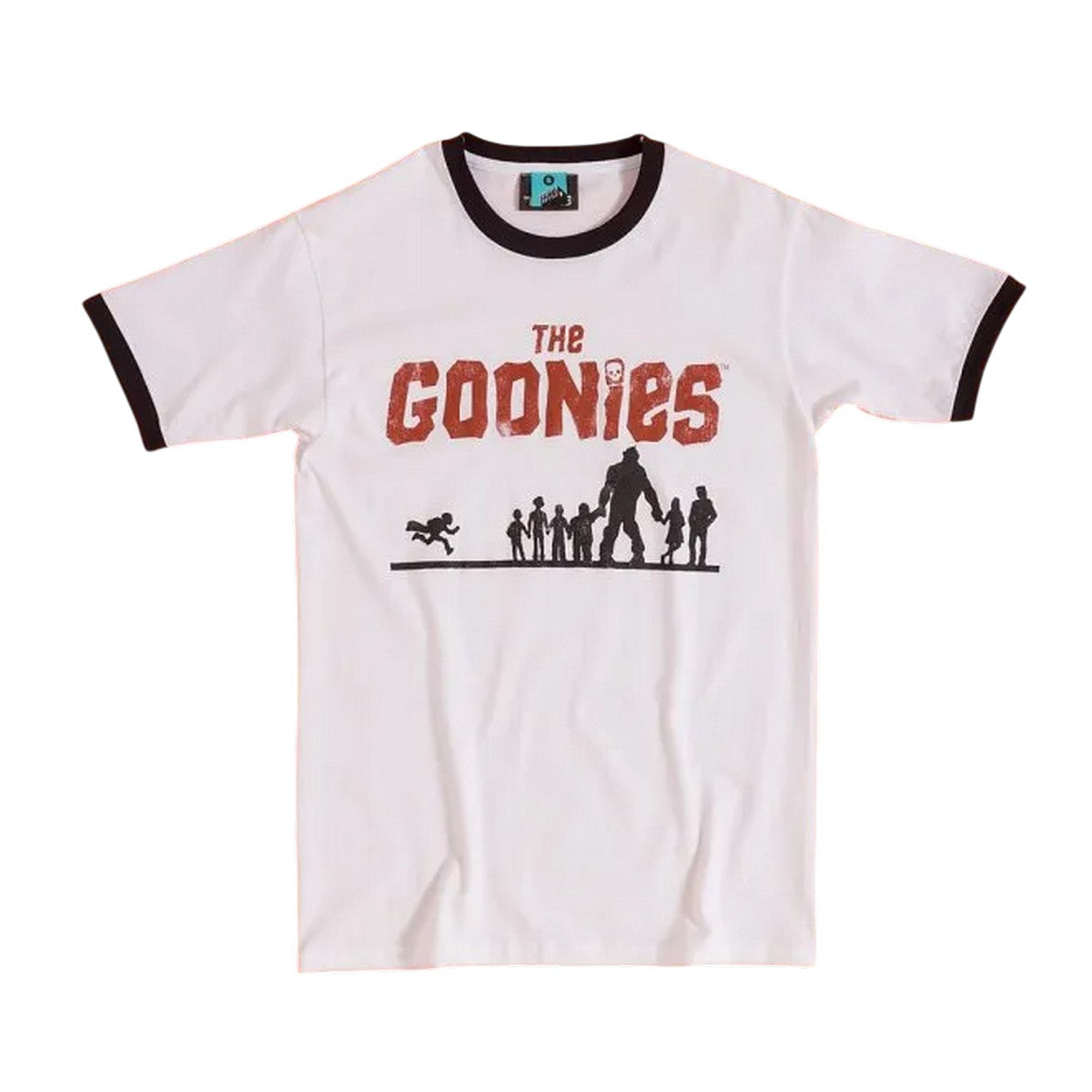 White-Black - Front - The Goonies Unisex Adult Silhouette T-Shirt