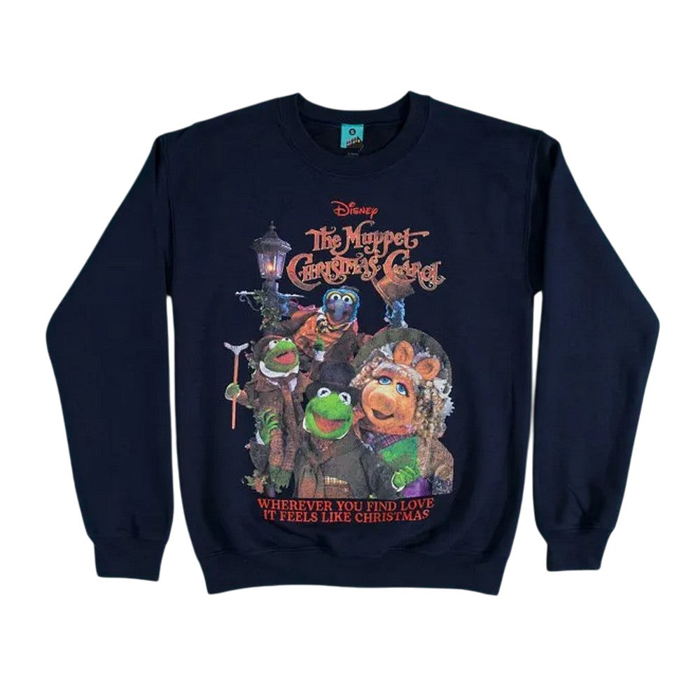 Navy - Front - The Muppets Christmas Carol Unisex Adult Sweater Top