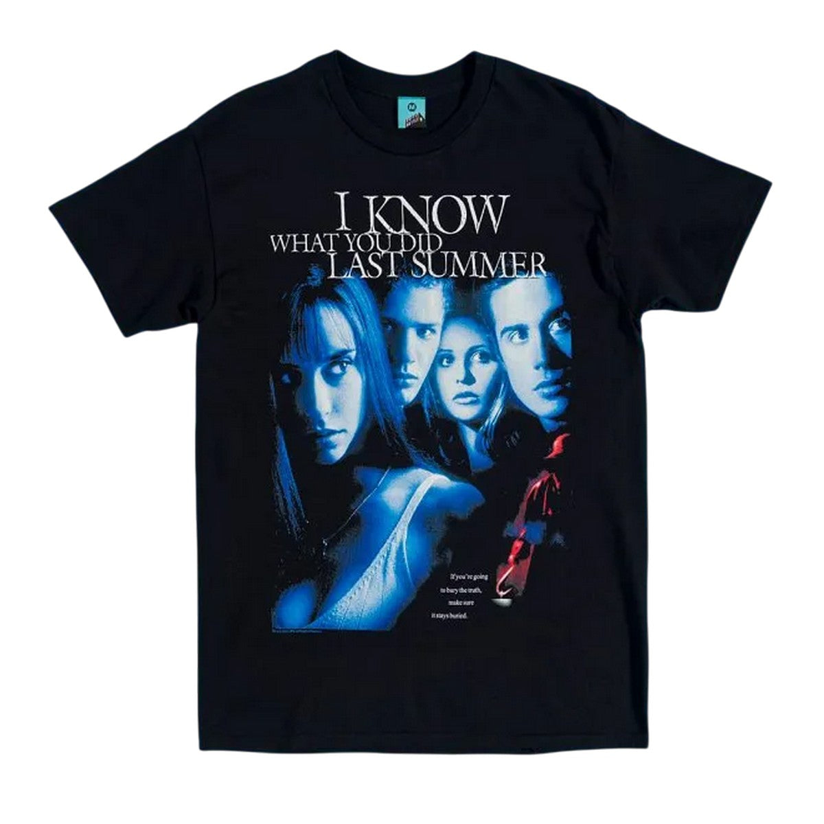 Black - Front - I Know What You Did Last Summer Unisex Adult Movie Poster T-Shirt