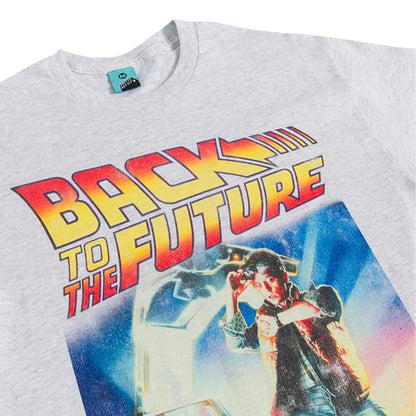 Grey - Side - Back To The Future Unisex Adult Movie Poster T-Shirt