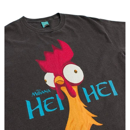 Charcoal - Side - Moana Unisex Adult Hei Hei T-Shirt