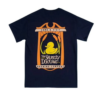 Blue - Back - Tangled Unisex Adult Snuggly Duckling Back Print T-Shirt
