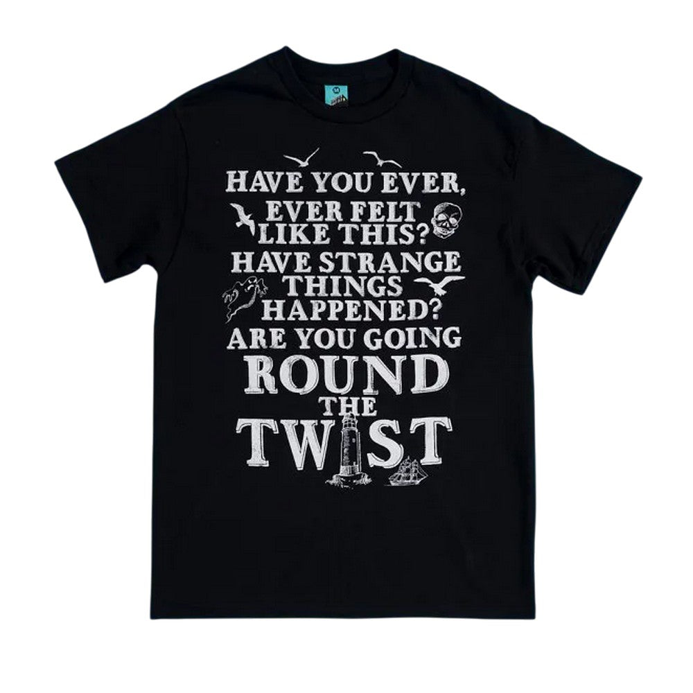 Black-Charcoal - Front - Round The Twist Unisex Adult Have You Ever Theme Tune T-Shirt