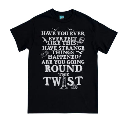 Black-Charcoal - Front - Round The Twist Unisex Adult Have You Ever Theme Tune T-Shirt