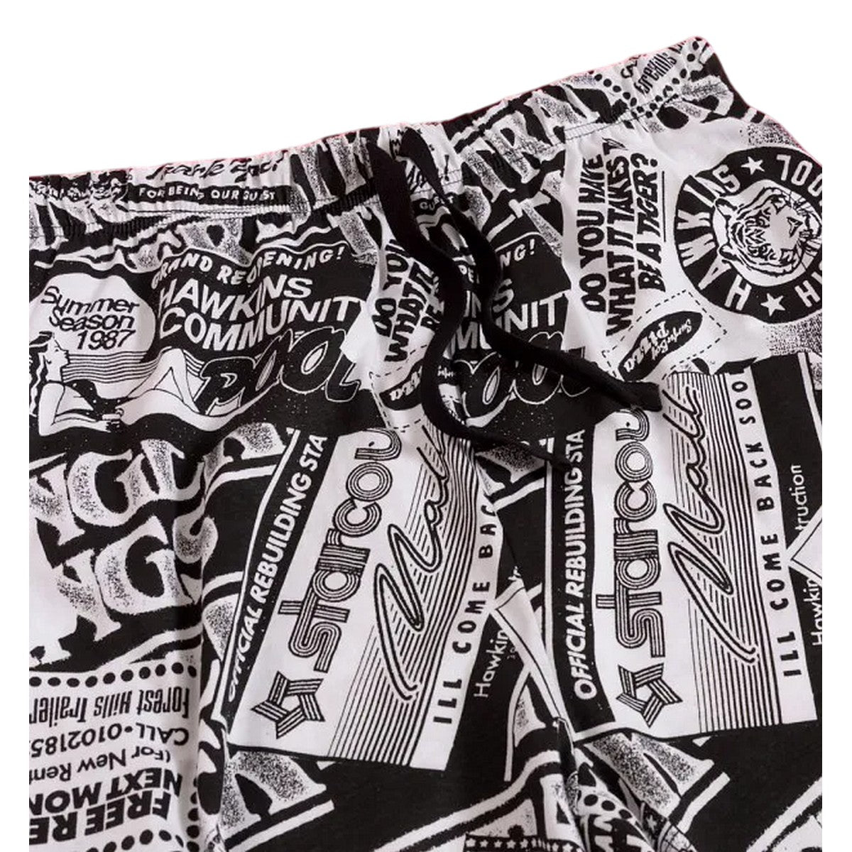 White - Side - Stranger Things Unisex Adult Adverts Montage Lounge Pants