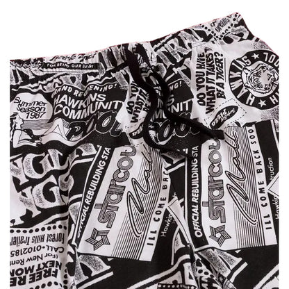 White - Side - Stranger Things Unisex Adult Adverts Montage Lounge Pants