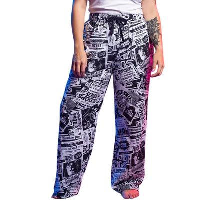 White - Lifestyle - Stranger Things Unisex Adult Adverts Montage Lounge Pants