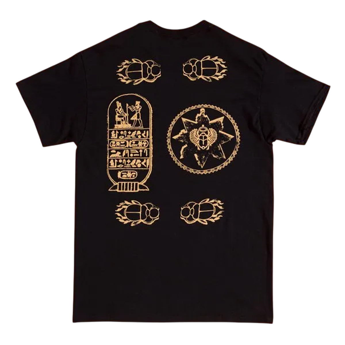 Black - Back - The Mummy Unisex Adult Inspired Book Of The Dead Back Print T-Shirt