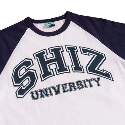 White-Navy - Side - Wicked Unisex Adult Shiz University T-Shirt