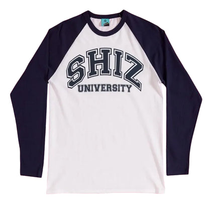 White-Navy - Front - Wicked Unisex Adult Shiz University T-Shirt