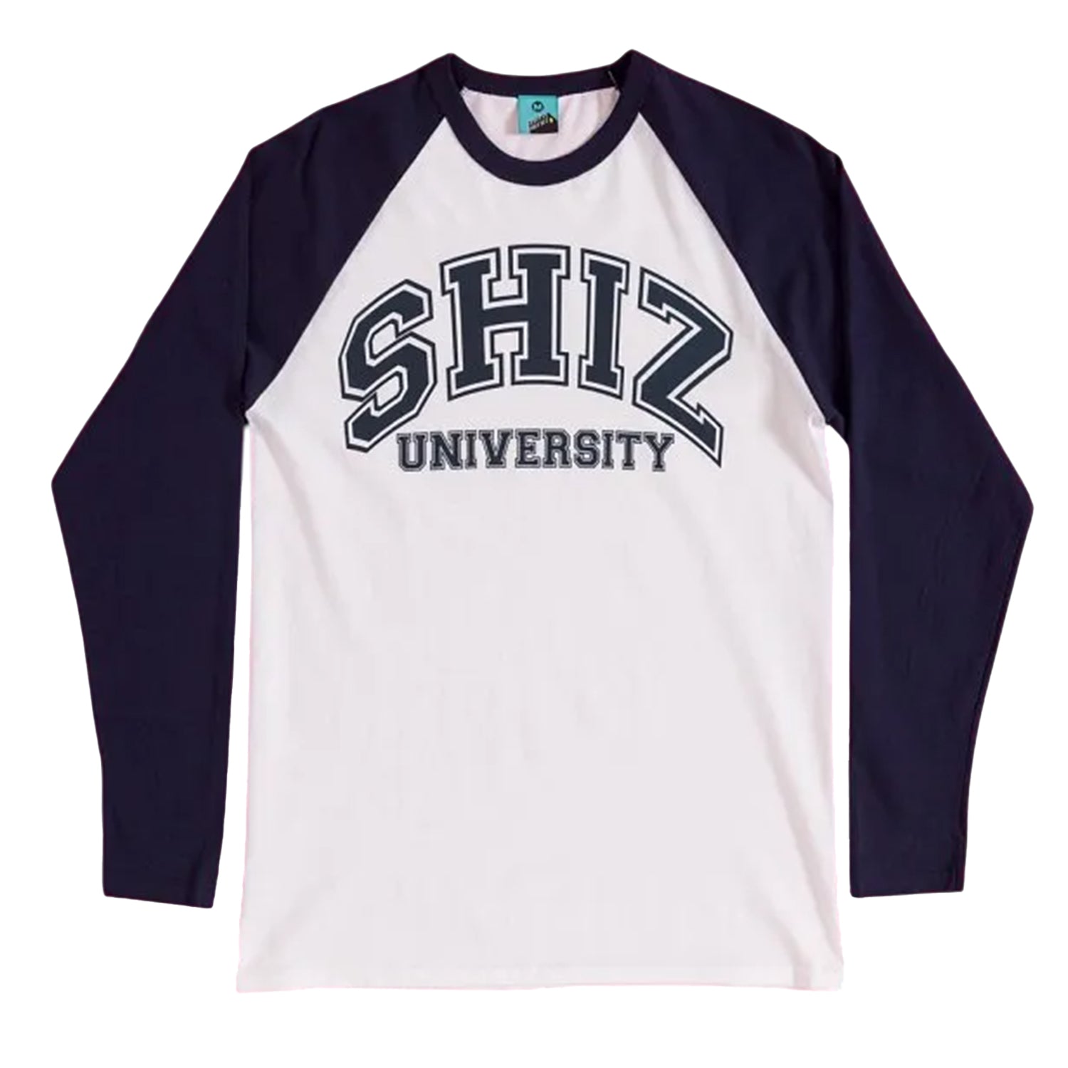 White-Navy - Front - Wicked Unisex Adult Shiz University T-Shirt
