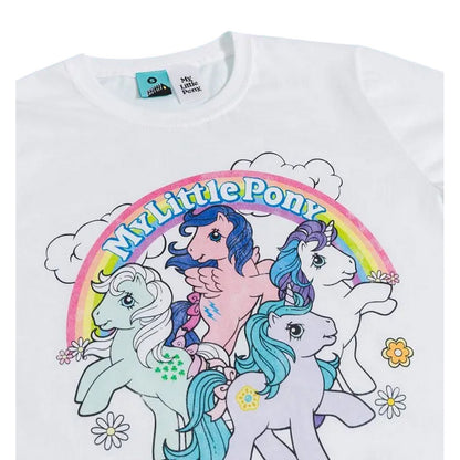 White - Side - My Little Pony Unisex Adult Meadows T-Shirt