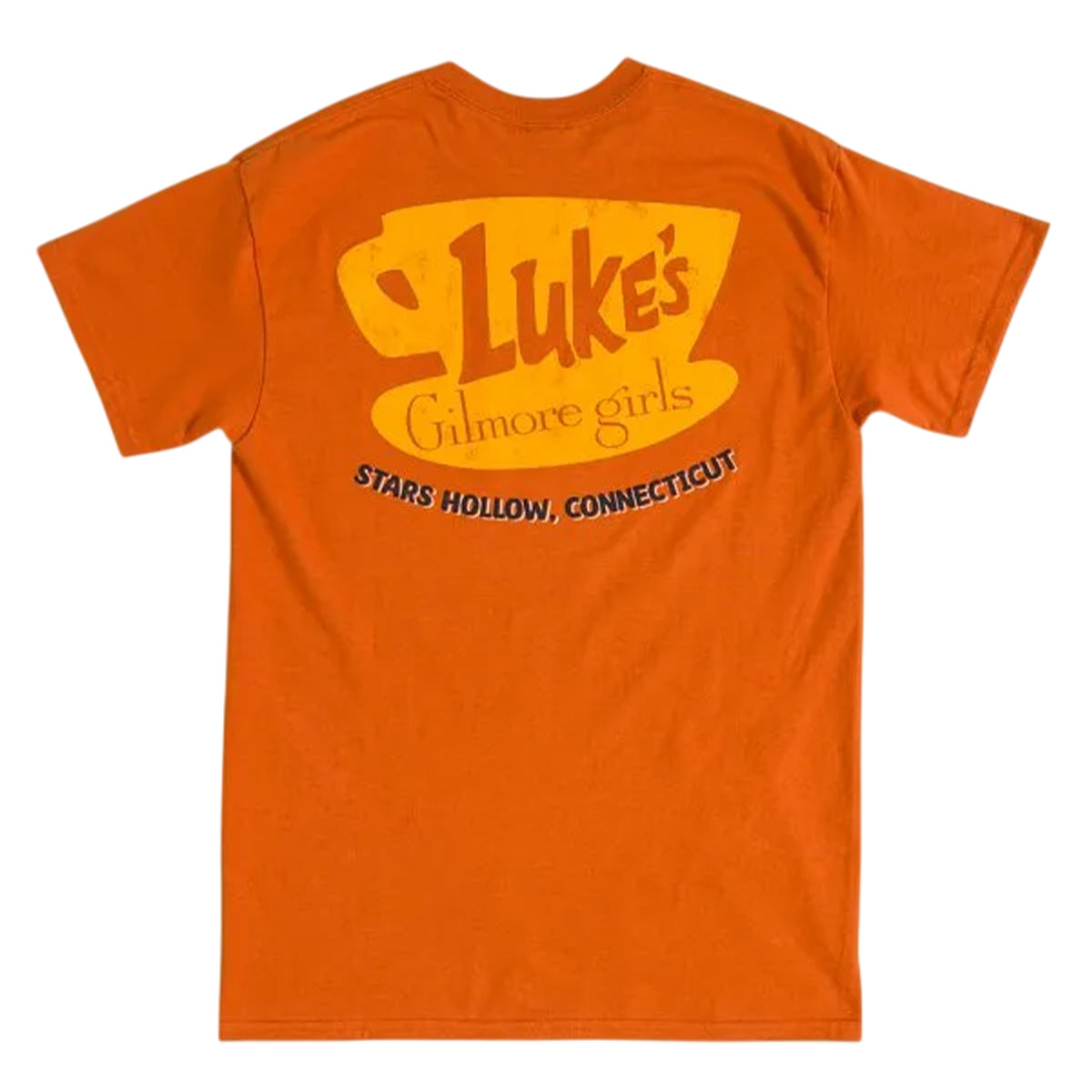 Orange - Back - Gilmore Girls Unisex Adult Welcome To Lukes Back Print T-Shirt