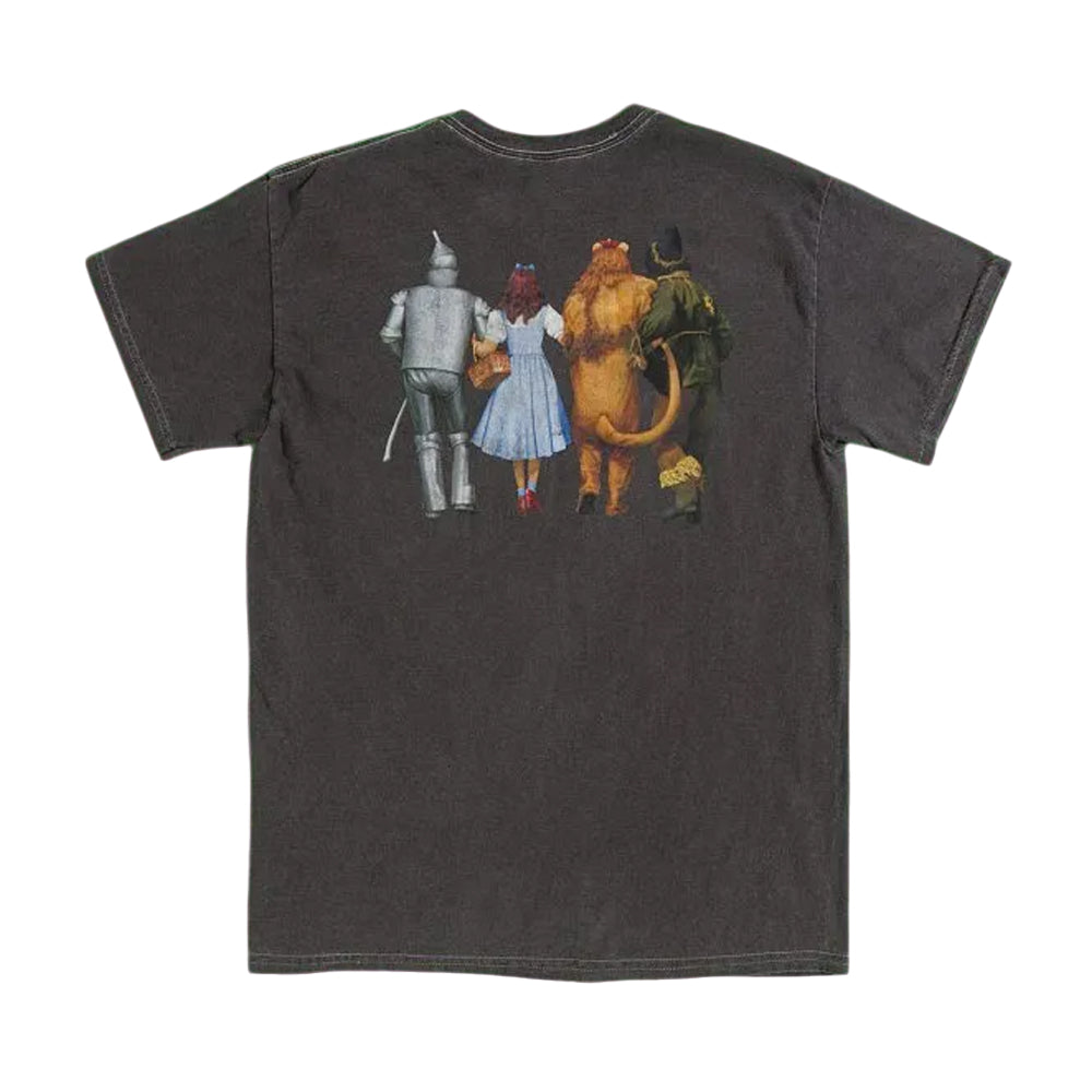 Charcoal - Back - The Wizard Of Oz Unisex Adult Line Up Vintage Wash Back Print T-Shirt