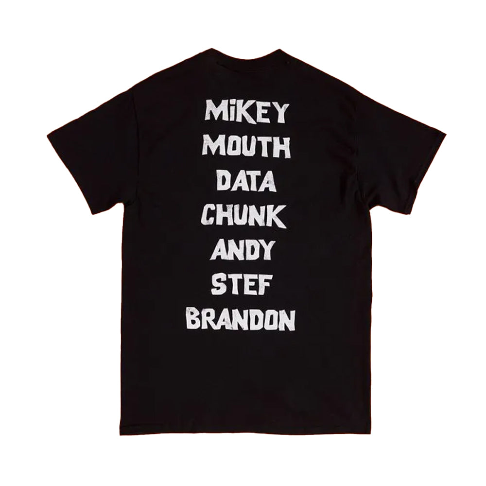Black - Back - The Goonies Unisex Adult Cast Names Back Print T-Shirt