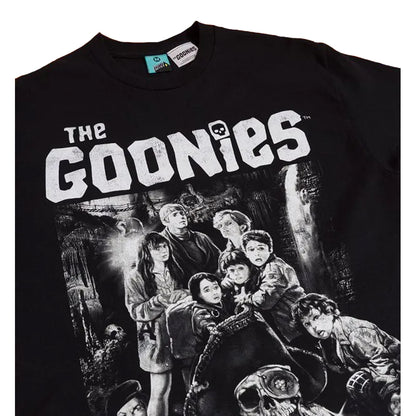 Black - Side - The Goonies Unisex Adult Cast Names Back Print T-Shirt