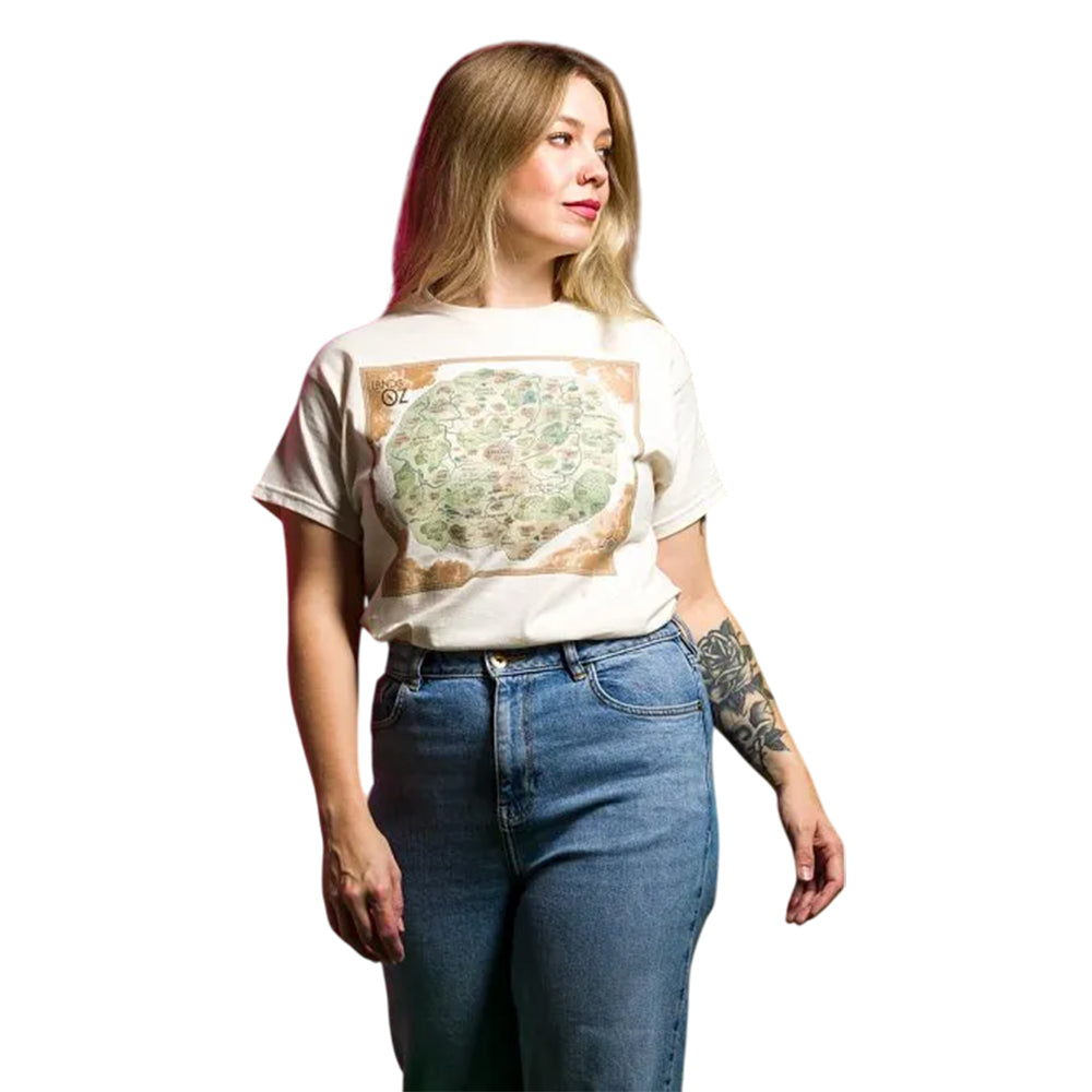 Natural - Side - Wicked Unisex Adult The Lands Of Oz T-Shirt
