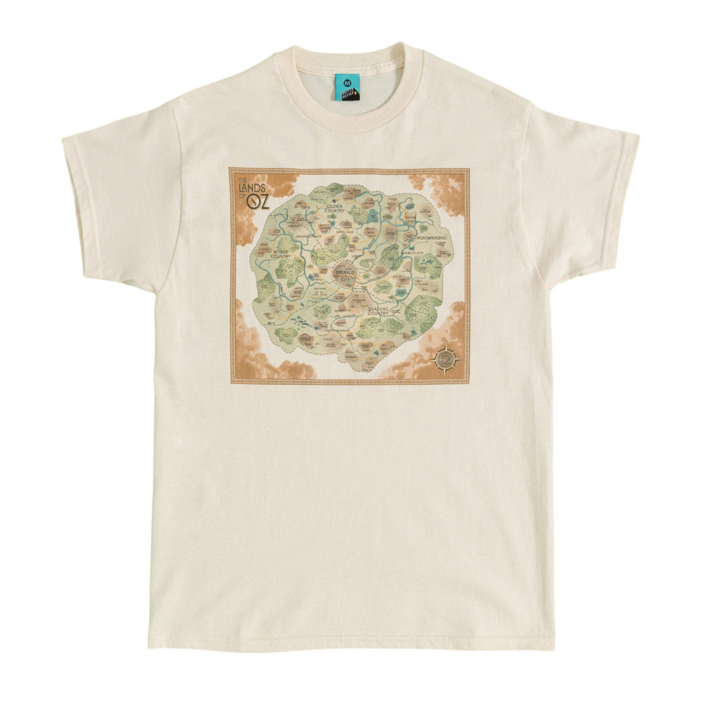 Natural - Front - Wicked Unisex Adult The Lands Of Oz T-Shirt