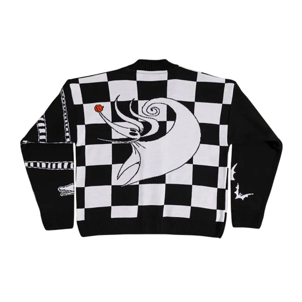 Black - Back - The Nightmare Before Christmas Unisex Adult Zero Cardigan
