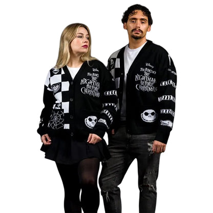 Black - Side - The Nightmare Before Christmas Unisex Adult Zero Cardigan