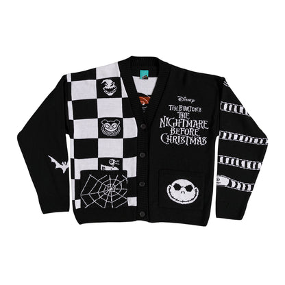 Black - Front - The Nightmare Before Christmas Unisex Adult Zero Cardigan