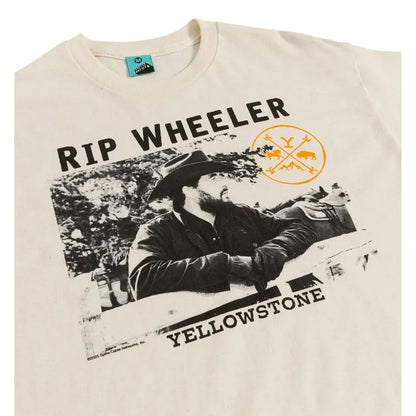 Natural - Side - Yellowstone Unisex Adult Rip Wheeler T-Shirt