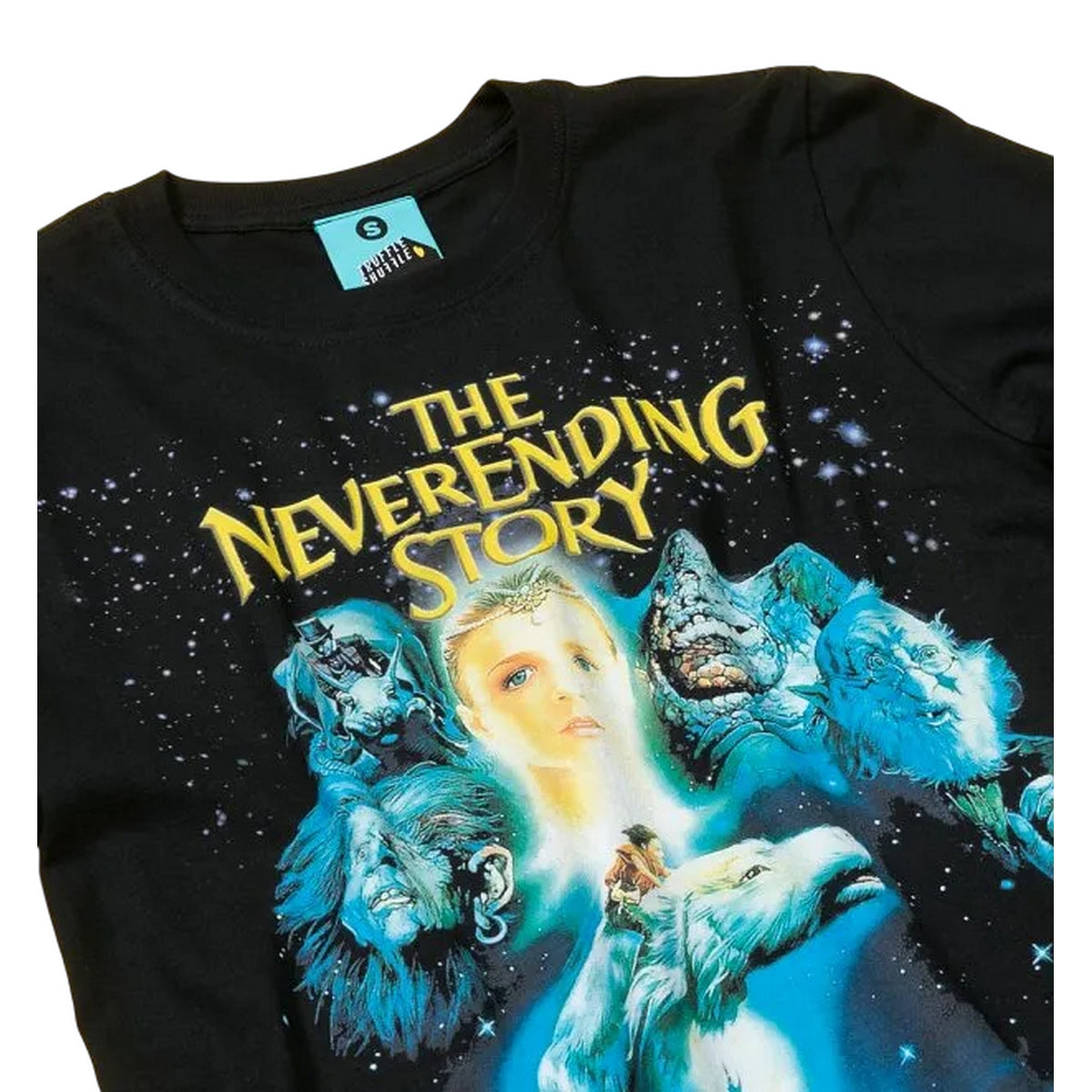 Black - Side - The NeverEnding Story Unisex Adult Movie Poster T-Shirt