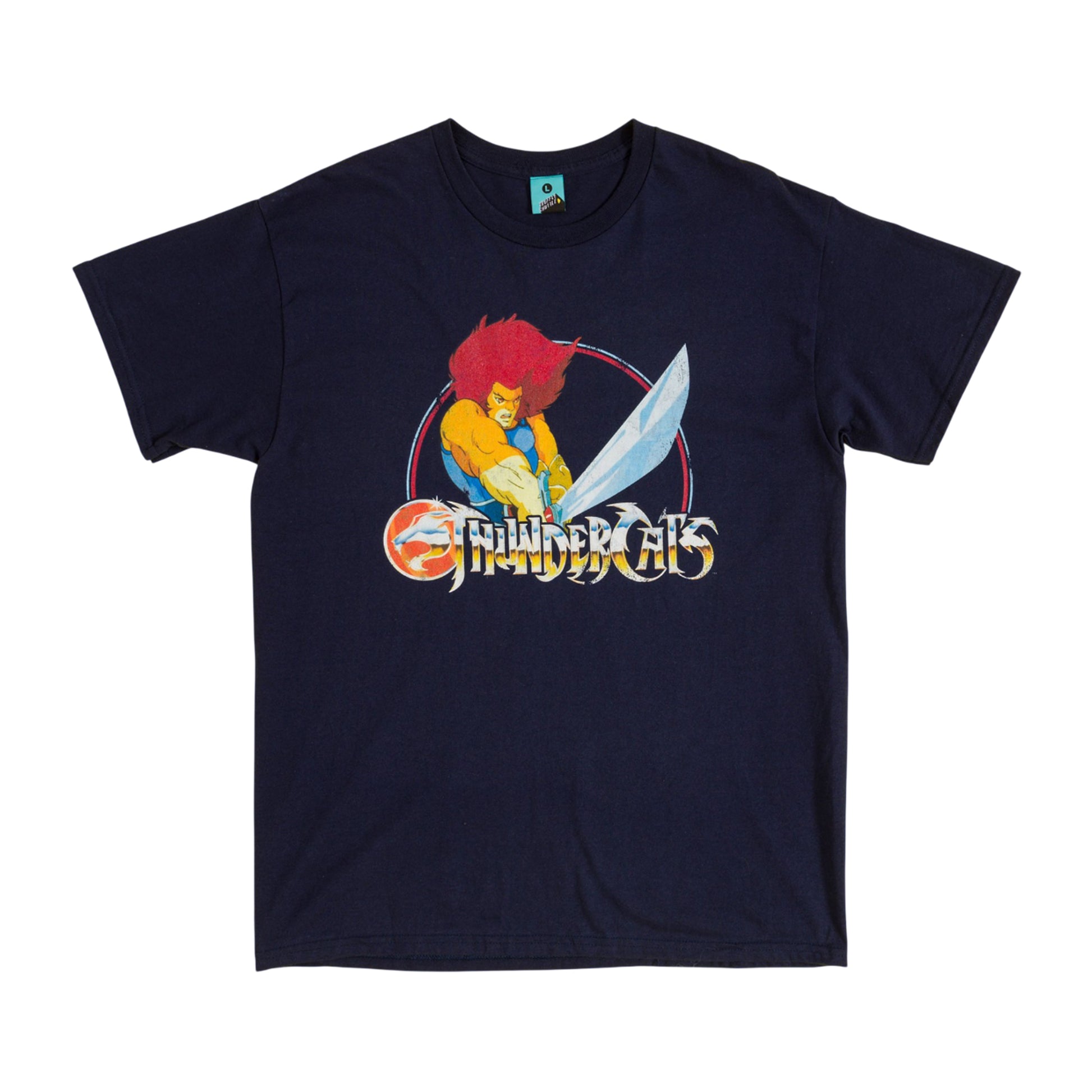 Navy - Front - Thundercats Unisex Adult Lion-O T-Shirt