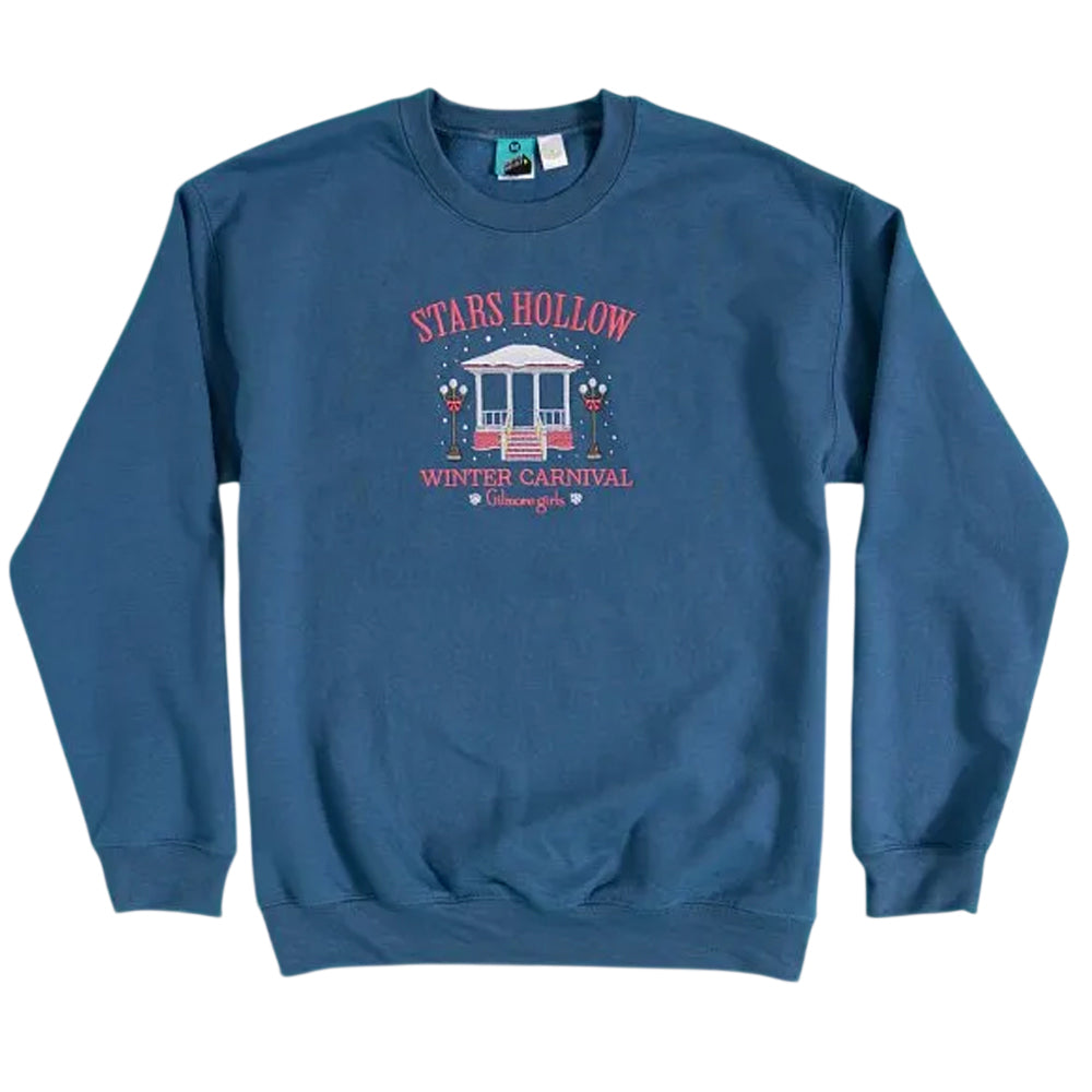 Indigo Blue - Front - Gilmore Girls Unisex Adult Winter Festival Christmas Sweatshirt