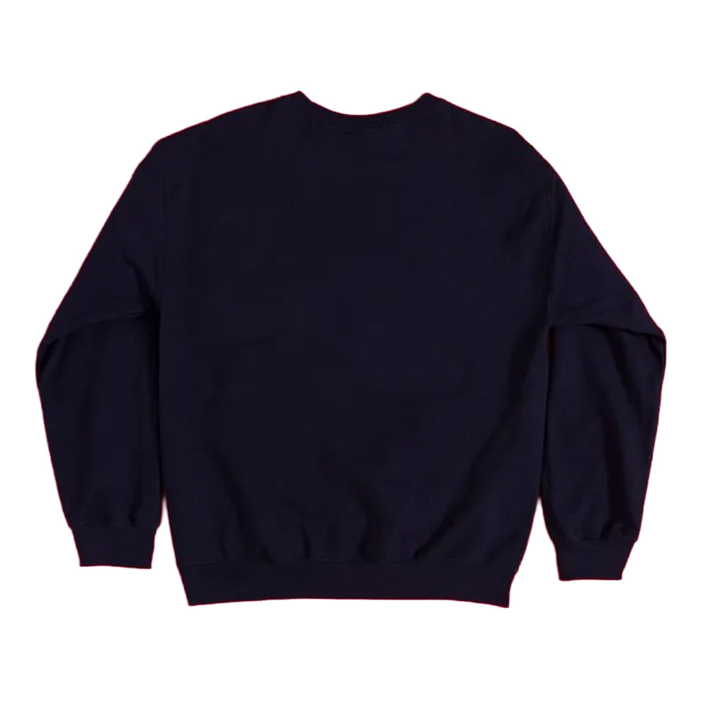 Blue - Back - Stranger Things Unisex Adult Beam Me Up Sweatshirt