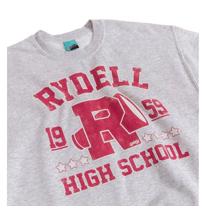 Grey - Side - Grease Unisex Adult Rydell High School Sweatshirt