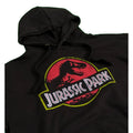 Black - Side - Jurassic Park Unisex Adult Classic Logo Hoodie