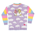 Lilac - Back - Care Bears Unisex Adult Cloud Knitted Cardigan