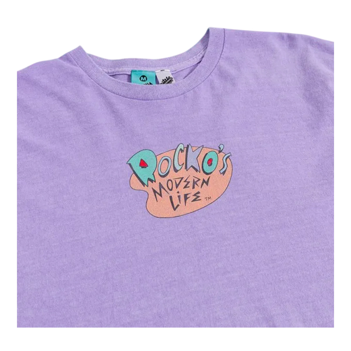 Purple - Side - Rocko´s Modern Life Unisex Adult Vintage Wash T-Shirt
