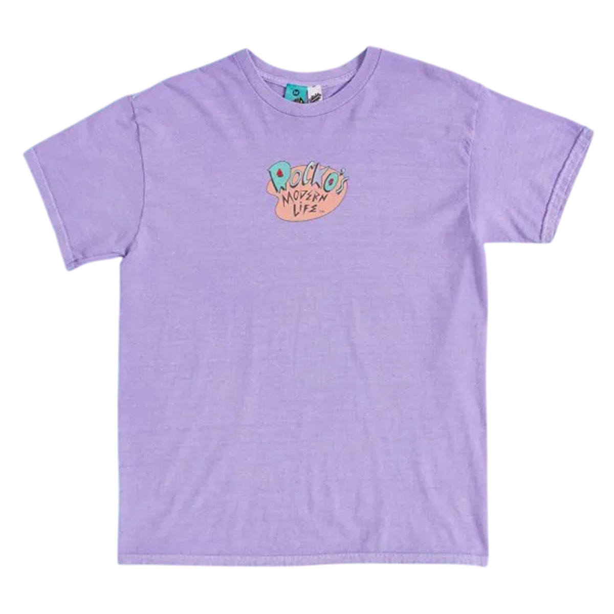 Purple - Front - Rocko´s Modern Life Unisex Adult Vintage Wash T-Shirt