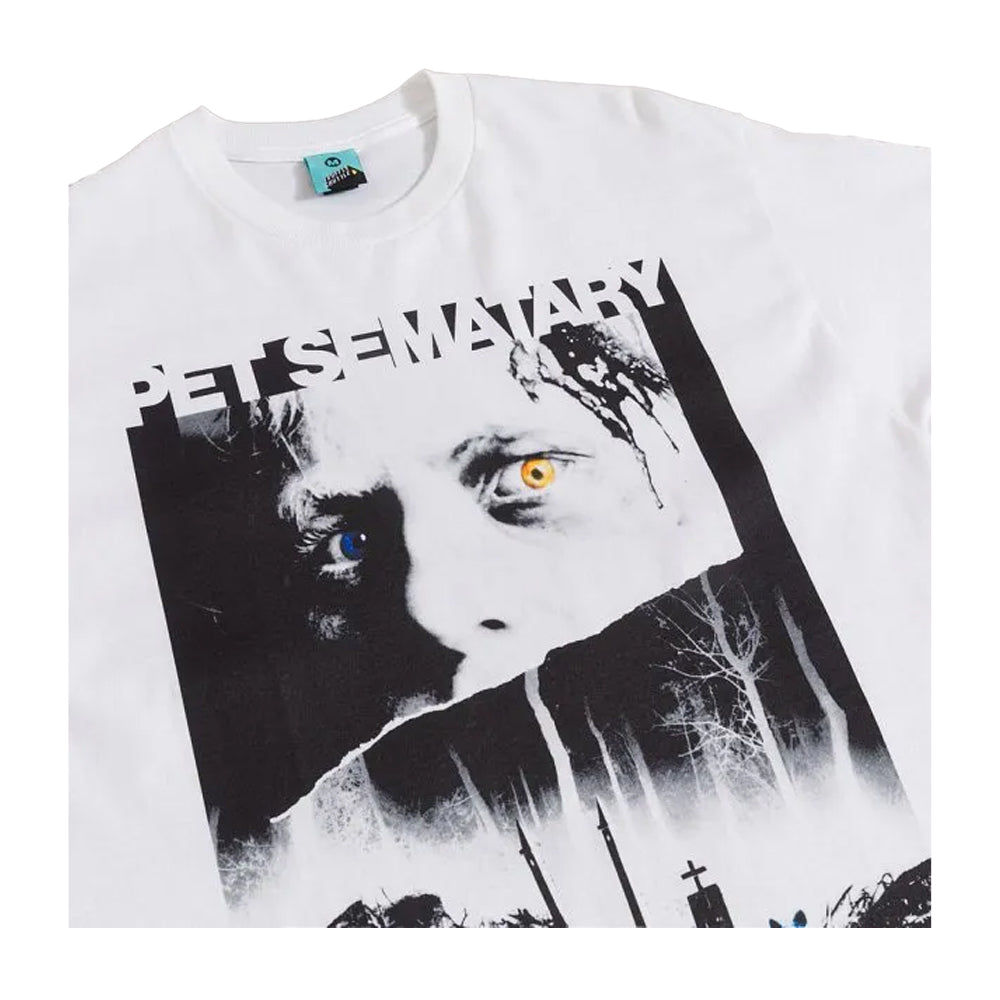 White - Side - Pet Sematary Unisex Adult Movie Poster Vintage T-Shirt