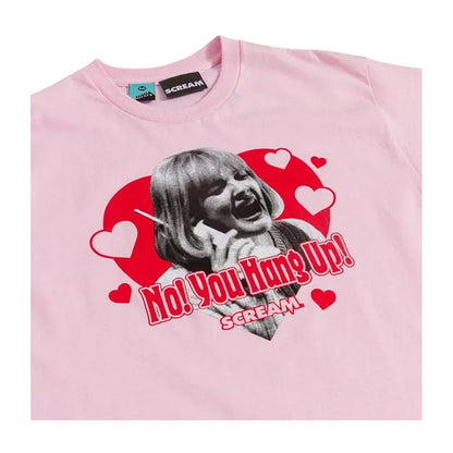Pink - Side - Scream Unisex Adult No You Hang Up T-Shirt