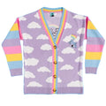 Lilac - Front - Care Bears Unisex Adult Cloud Knitted Cardigan